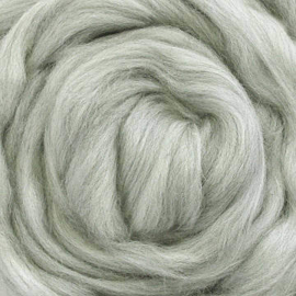 Lontwol ongeverfd 50 gram  - 483 Merino grijs blend