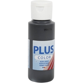 Plus color Verf 60 ml. zwart