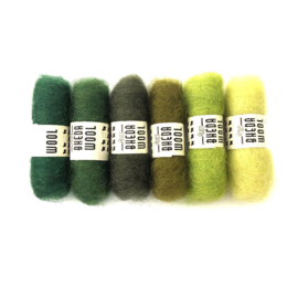 6 Mini prikwol bolletjes groen 6 x 2 gram