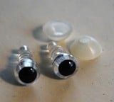 Veiligheidsoogjes kristal/helder 6 mm. per paar