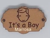 Label leer tekst "Its a Boy"