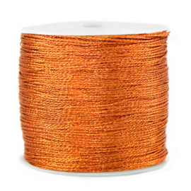 Macramé draad 0,5 mm. rust orange 90 mtr.