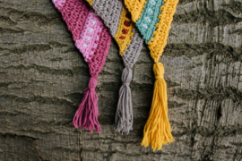 Autumn Mosaic Shawl "Rosa"