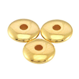 Disc 55 mm. goud 10 stuks