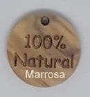 Label rond tekst "100% Natural"