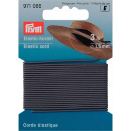 PRYM ELASTISCH KOORD 1.5MM GRIJS