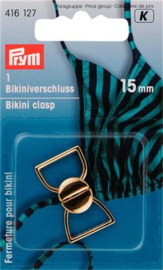 PRYM BIKINI-CEINTUURSLUITING STAAL HAAK 15MM GOUD