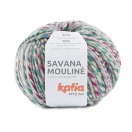 Katia Savana Mouline 208 - Bleekrood-Groen-Grijs