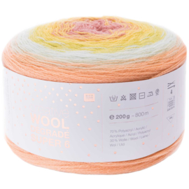 Rico Creative Wool Dégradé Super6 009 zalm-geel