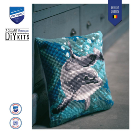 KRUISSTEEKKUSSEN KIT DOLFIJN