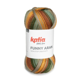 Katia Funny Aran 301 - Groen-Oranje-Bruin