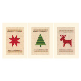 WENSKAART KIT KERSTMIS SET VAN 3