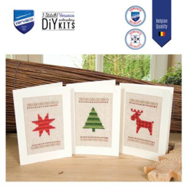WENSKAART KIT KERSTMIS SET VAN 3
