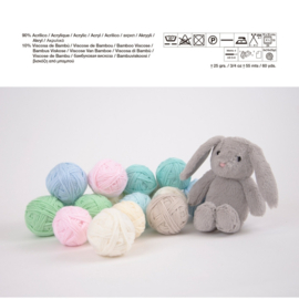 Bunny Blanket: 16 bollen en knuffeltje + Bunny in Wonderland KAL