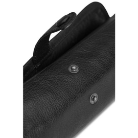 MUUD Bea. Handgemaakt leren etui voor breinaalden O25xO49OxØC10cm - kleur black