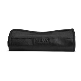 MUUD Bea. Handgemaakt leren etui voor breinaalden O25xO49OxØC10cm - kleur black