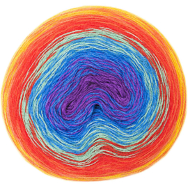 Rico Creative Wool Dégradé Super6 013 regenboog