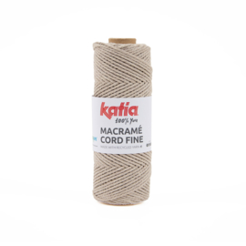 Katia Macramé Cord Fine 205 - Beige bruin