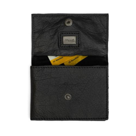 MUUD Elvia. Handgemaakt leren etui voor spelden en naalden 14x20cm - kleur black