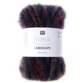 Fashion Wool Alpaca Landscape 006 Donkere Bessen