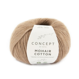 Haakpakket Gehaakte trui met boothals Mohair-Cotton