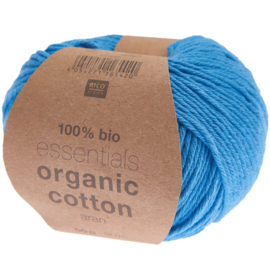 Rico Design Essentials Organic Cotton aran sky blue