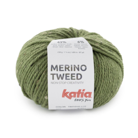 Katia Merino Tweed 322 - Mos groen