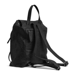 MUUD Gimo. Handgemaakt leren rugzak 38x39cm - kleur black