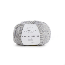 Katia Concept Cotton - Merino 106 - Licht grijs