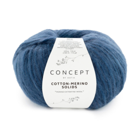 Katia Concept Cotton Merino Solids 70 - Donker blauw