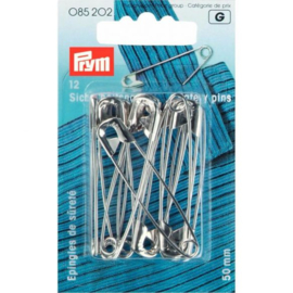 Prym Veiligheidsspelden 50mm zilver 085202