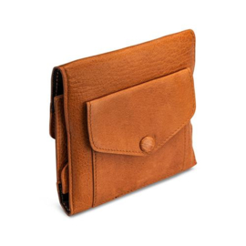 MUUD Civ. Handgemaakt leren etuit 14 x 14 cm - kleur WHISKY