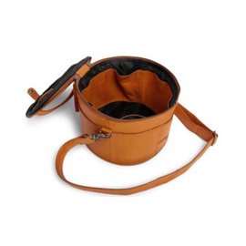 MUUD Enturn. Handgemaakt leren handwerkprojectentas 15x23cm - kleur WHISKY