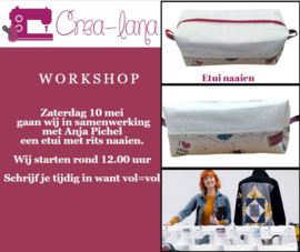 Workshop Etui naaien Zaterdag 10 Mei