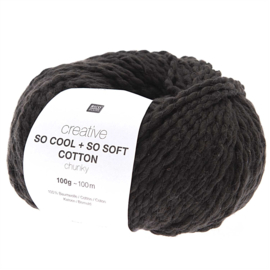 Rico Design Creative So Cool + So Soft Katoen chunky BLACK