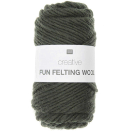 Rico Design Creative Fun Felting Wool Oliv