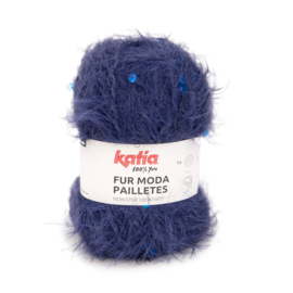 Katia Concept Fur Moda Pailletes 203 - Blauw