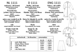 IT'S A FITS PATTERN Shirt met V-Hals (1111)