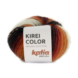 Katia Kirei color 306 - Rood-Camel-Zwart
