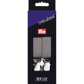 PRYM BRETELS STANDAARD 110CM 25MM DONKERGRIJS