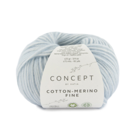 Katia Concept Cotton merino Fine 85 - Licht hemelsblauw