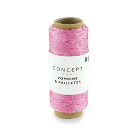 Katia Combine & Pailletes 64 - Medium roze