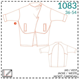 IT'S A FITS PATTERN  Openvallende Vest (1083)