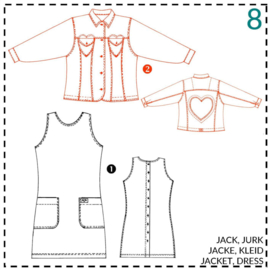 Patroon ABACADABRA Jeans jasje (08)