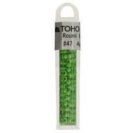 Toho glaskralen rond 8-0-6 x 4G kl 0047