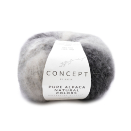 Katia Concept Pure Alpaca Colors 102 - Ecru-Licht grijs-Medium grijs-Donker grijs