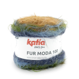 Katia Fur Moda 100 / 304 - Groen-Oker-Blauw
