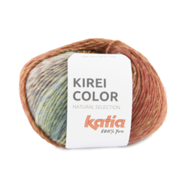 Katia Kirei color 351 - Roestbruin-Camel-Groen