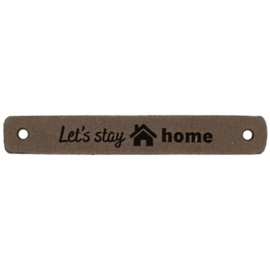 Durable 020.1191 Leren Label Let's Stay Home 7 x 1 cm - Kleur 003