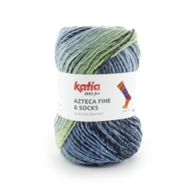 Azteca Fine Socks & More 30 - Groen-Blauw-Donker blauw